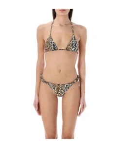 Leopard Scrunchie Bikini Set