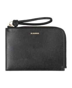 Jil Sander Giro Leather Zipped Coin Purse