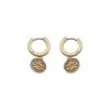 Tory Burch Miller Logo Hoop Earrings