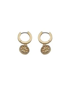 Tory Burch Miller Logo Hoop Earrings