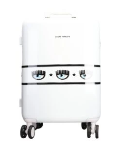 Chiara Ferragni Trolley In White Acrylic