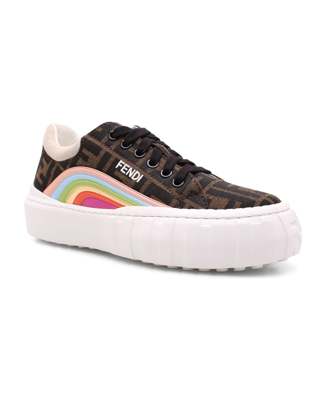 Fendi 'force' Logo Lettering Sneakers - Image 2