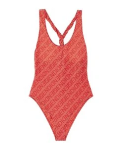 FENDI All Over Logo One-piece Swimsuit