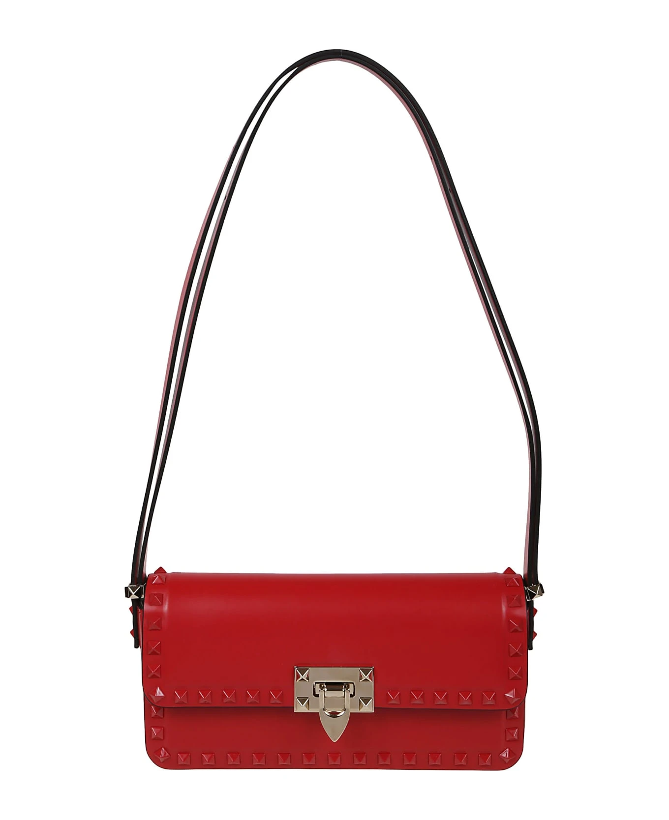 Valentino Garavani E/w Shoulder Bag | Rockstud | Vitello Liscio/plat-t.on T.lacq.studs