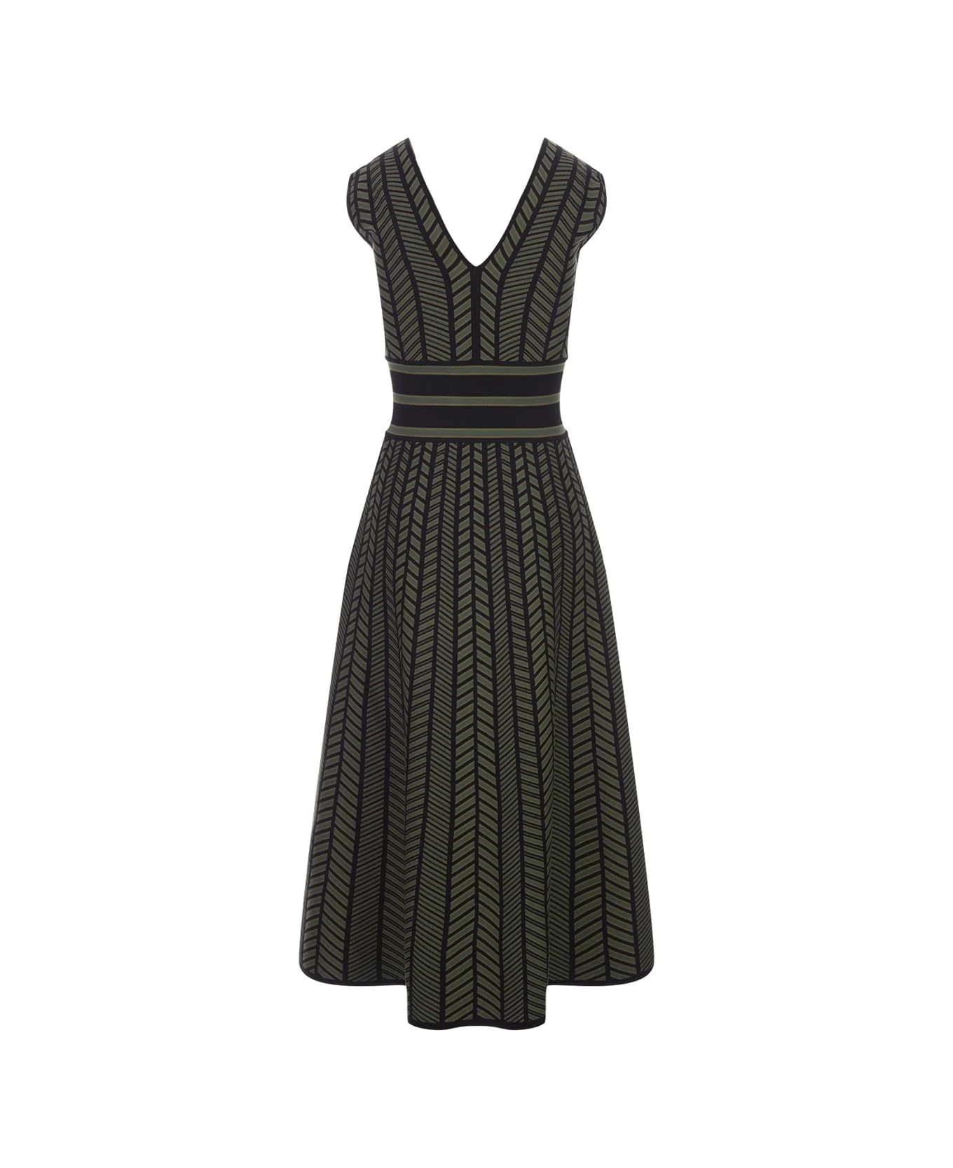 Max Mara Green Biavo Midi Dress - Image 2