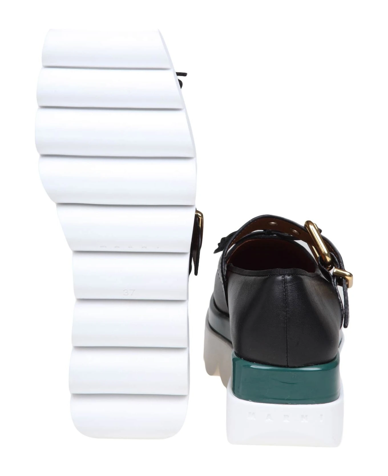 Marni Mary Jane Shoes In Black Leather - Image 5