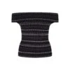Alexander McQueen Black And White Knitted Top