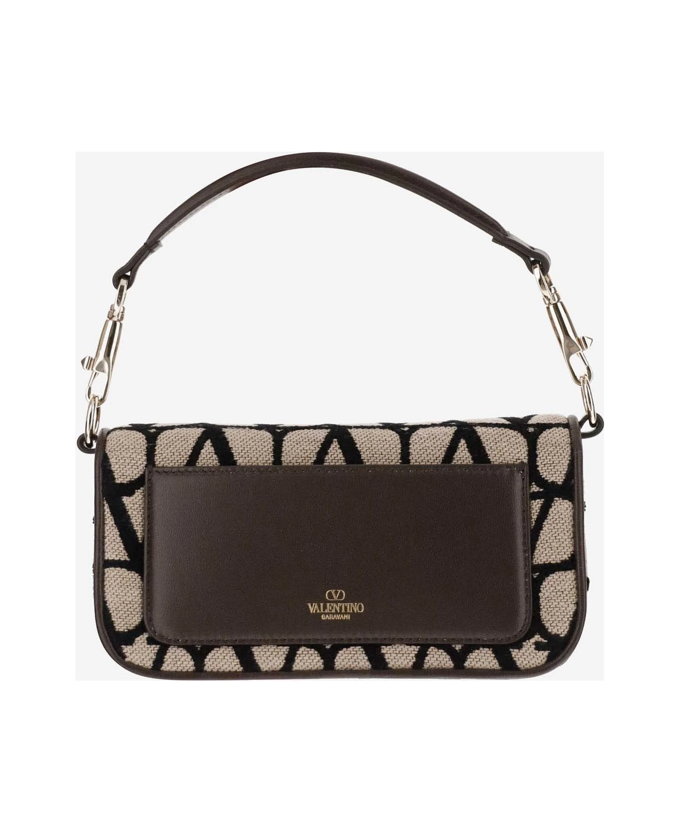 Valentino Garavani Small Shoulder Bag Locò Toile Iconographe - Image 3