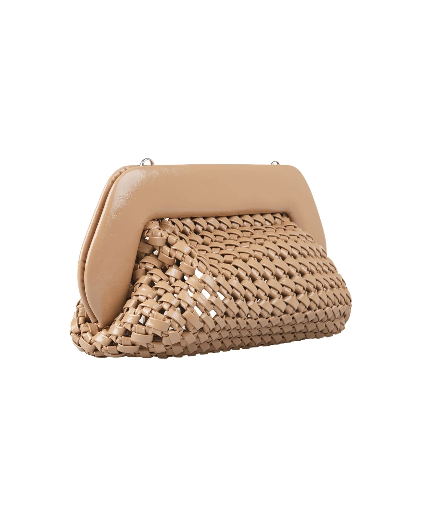 THEMOIRè Clay Bios Knots Shiny Clutch Bag - Image 2