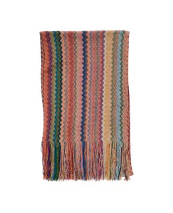 Missoni Multicolor Scarf With Zigzag Motif In Viscose And Lurex Woman
