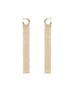 Paco Rabanne 'pixel Long Hoop' Earrings