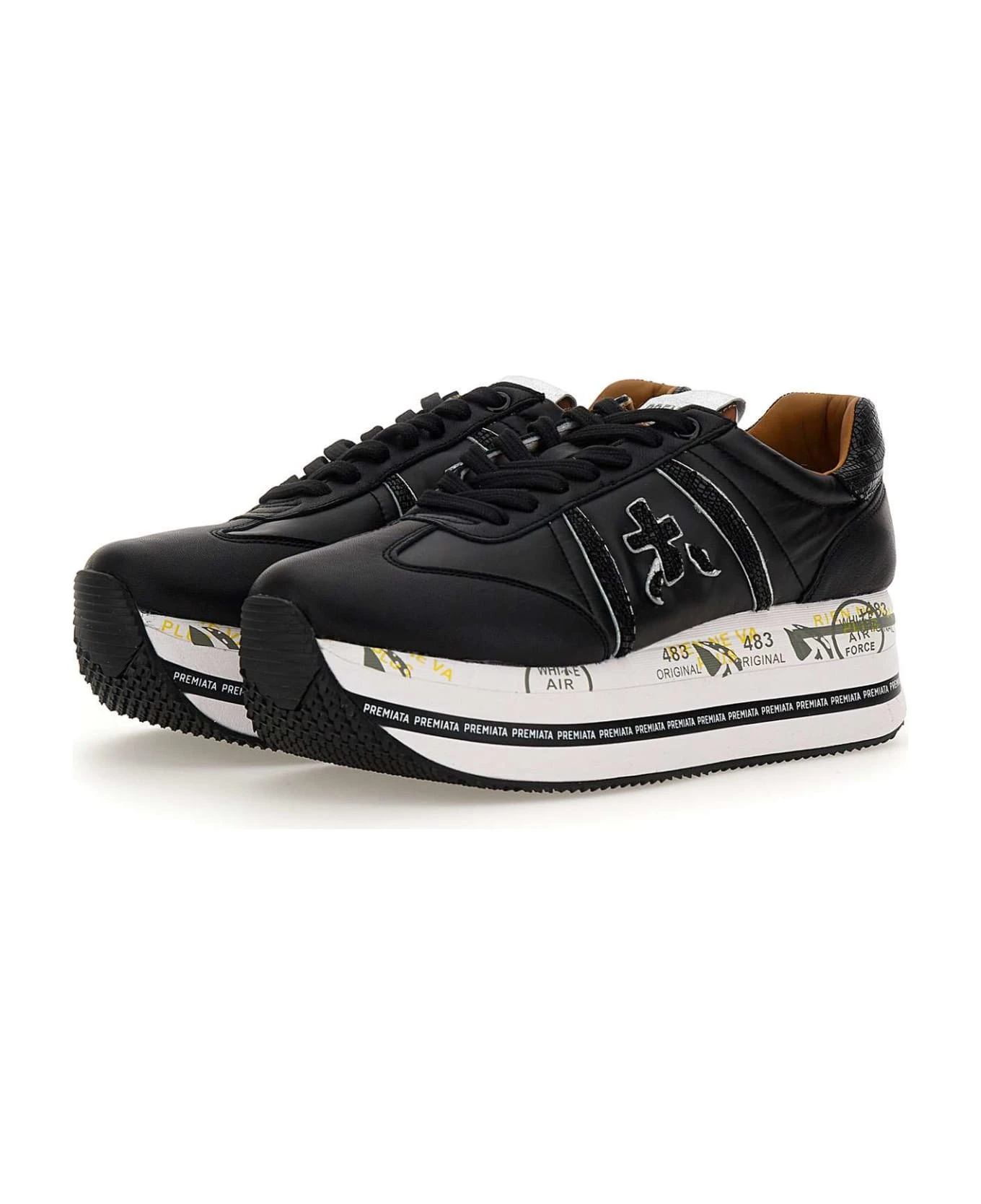 Premiata "beth 6045" Leather Sneakers - Image 4