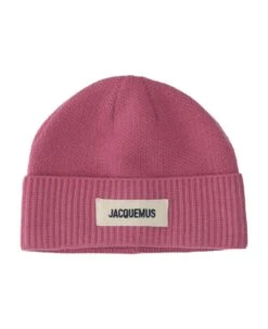 Jacquemus Merino Wool Beanie With Logo