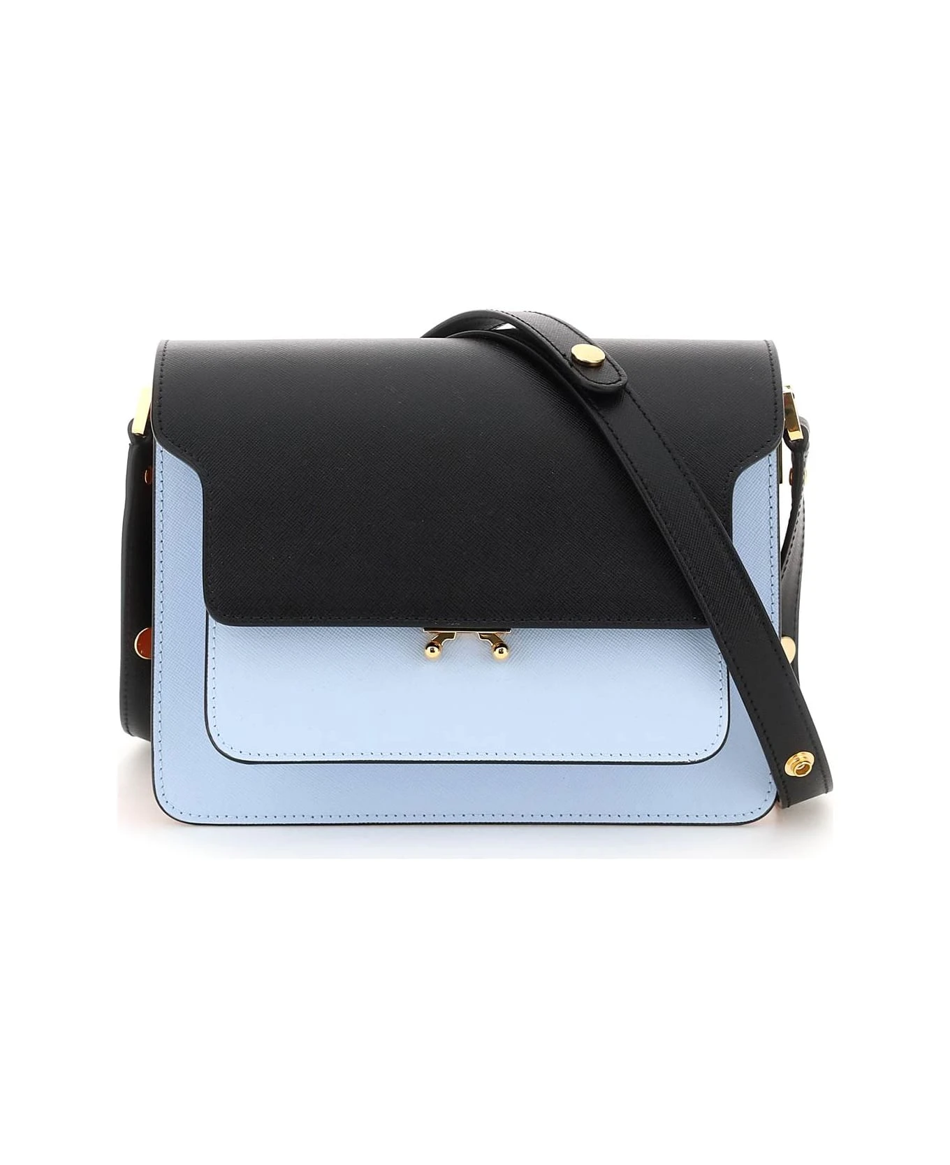 Marni Tricolor Leather Medium Trunk Bag