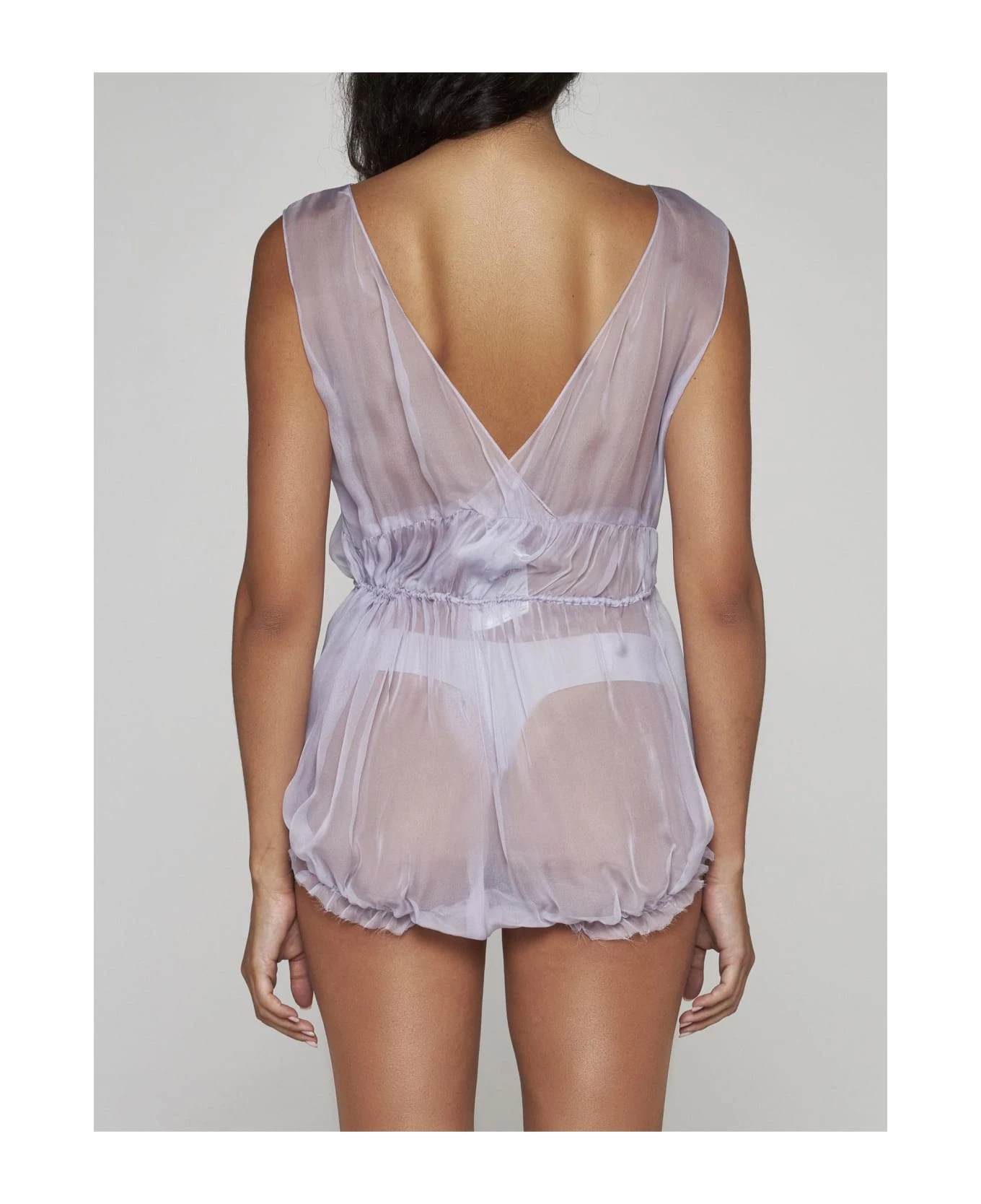 Maison Margiela Silk Tulle Bodysuit - Image 4