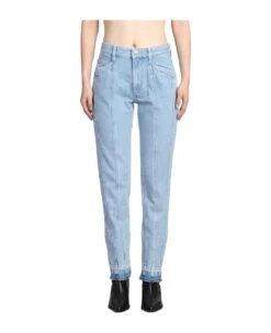 Sulanoa Jeans In Cyan Cotton