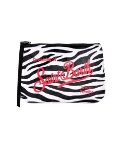 MC2 Saint Barth Aline Wooly Pochette With Zebra Print
