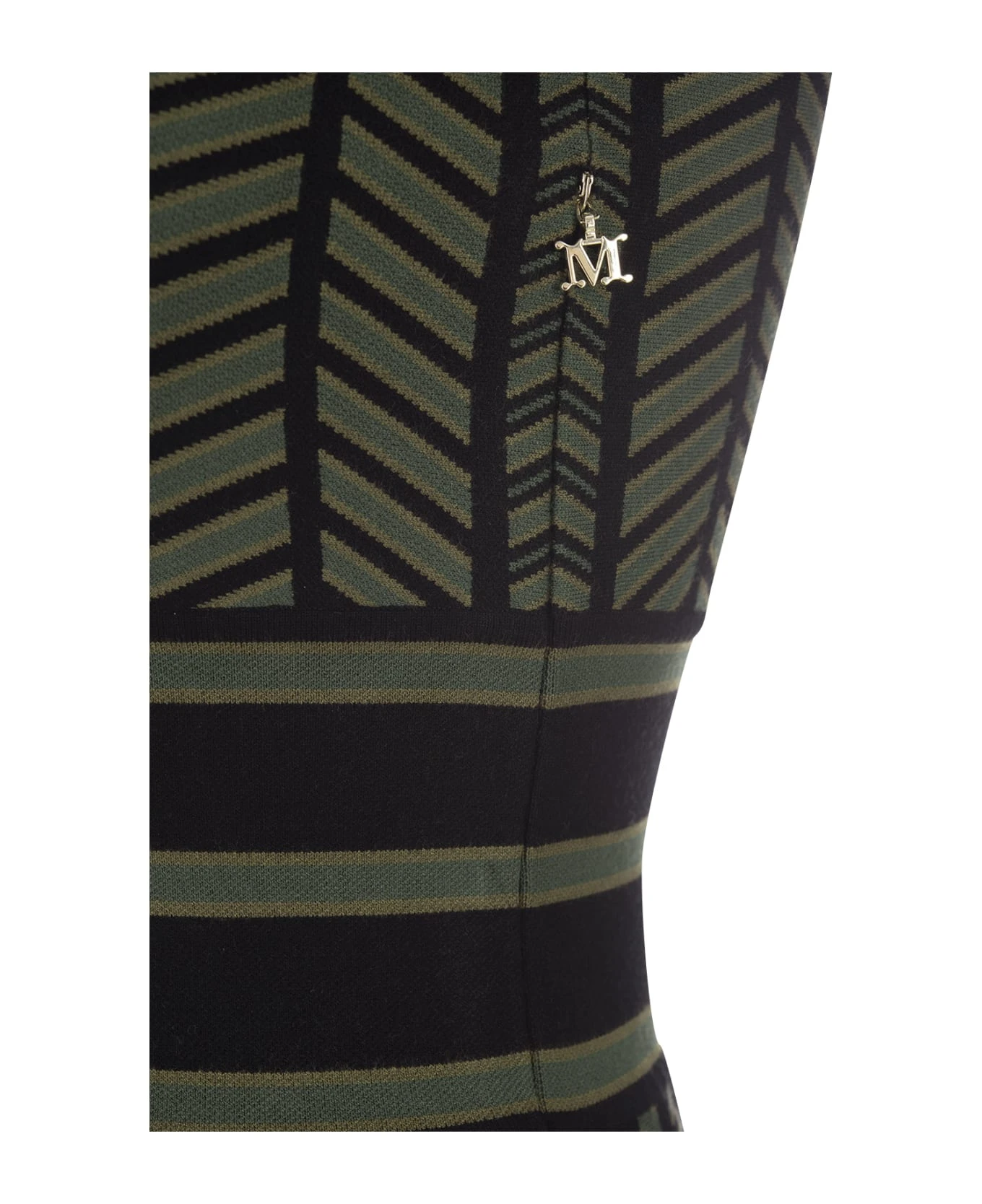 Max Mara Green Biavo Midi Dress - Image 3