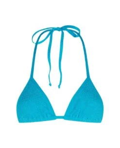MC2 Saint Barth Woman Turquoise Crinkle Triangle Top Swimsuit
