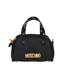 MOSCHINO Logo Lettering Zipped Tote Bag