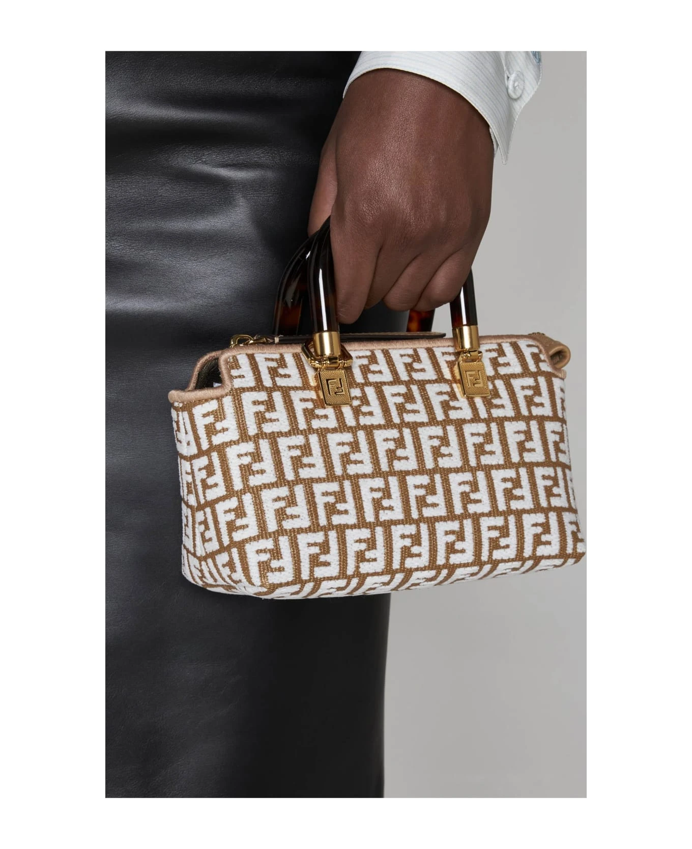 FENDI By The Way Mini Ff Canvas Bag - Image 2