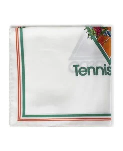 Casablanca Tennis Club Icon Small Scarf