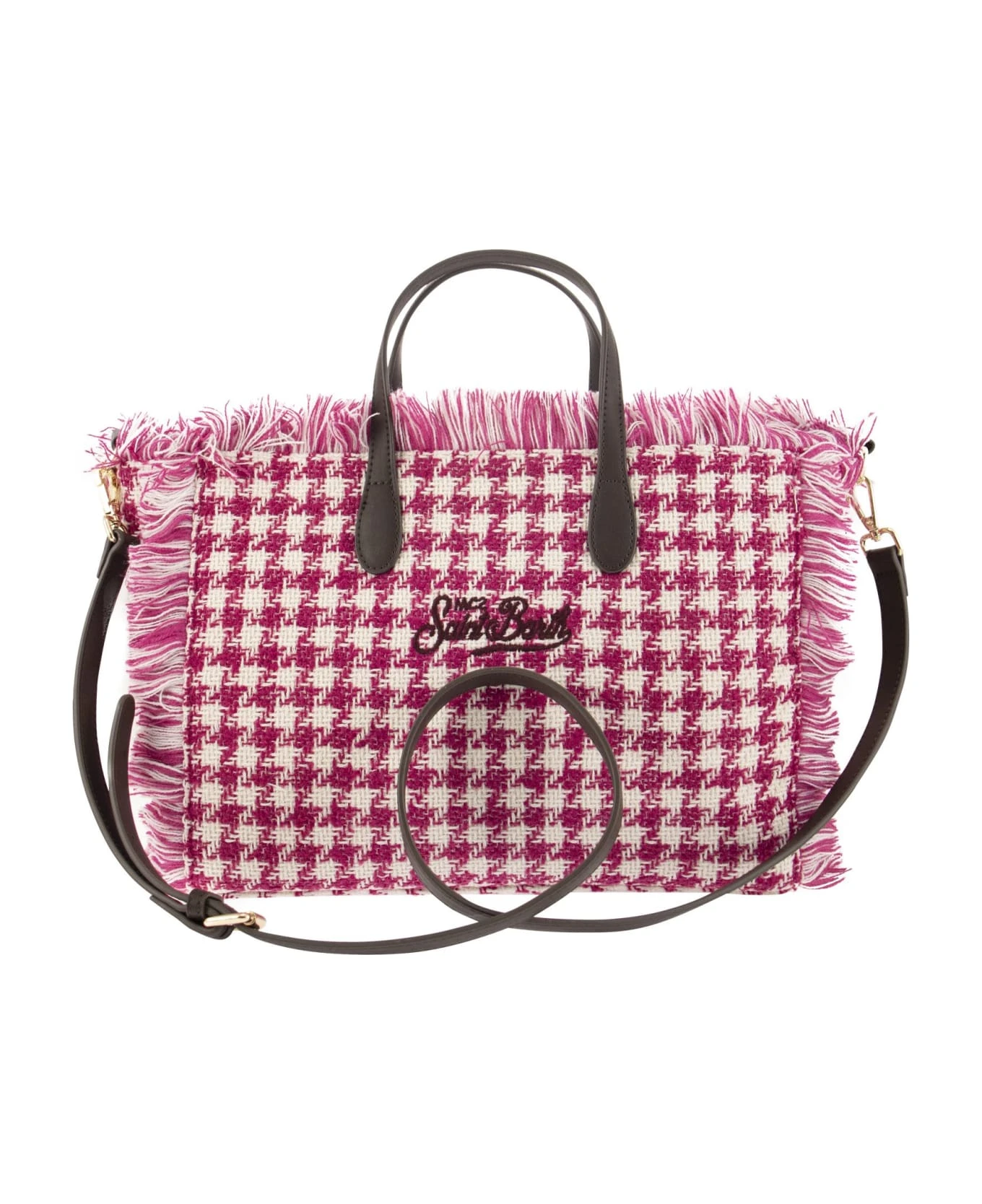 MC2 Saint Barth Houndstooth Patterned Handbag - Image 2