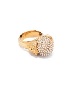 Versace Fashion Metal Ring With Strass