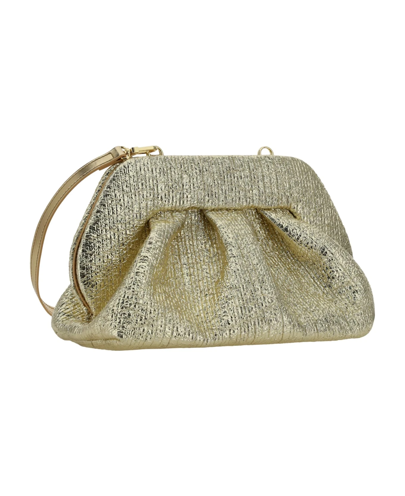 Tia Crumpled Laminated Clucth Bag THEMOIRè - Image 2