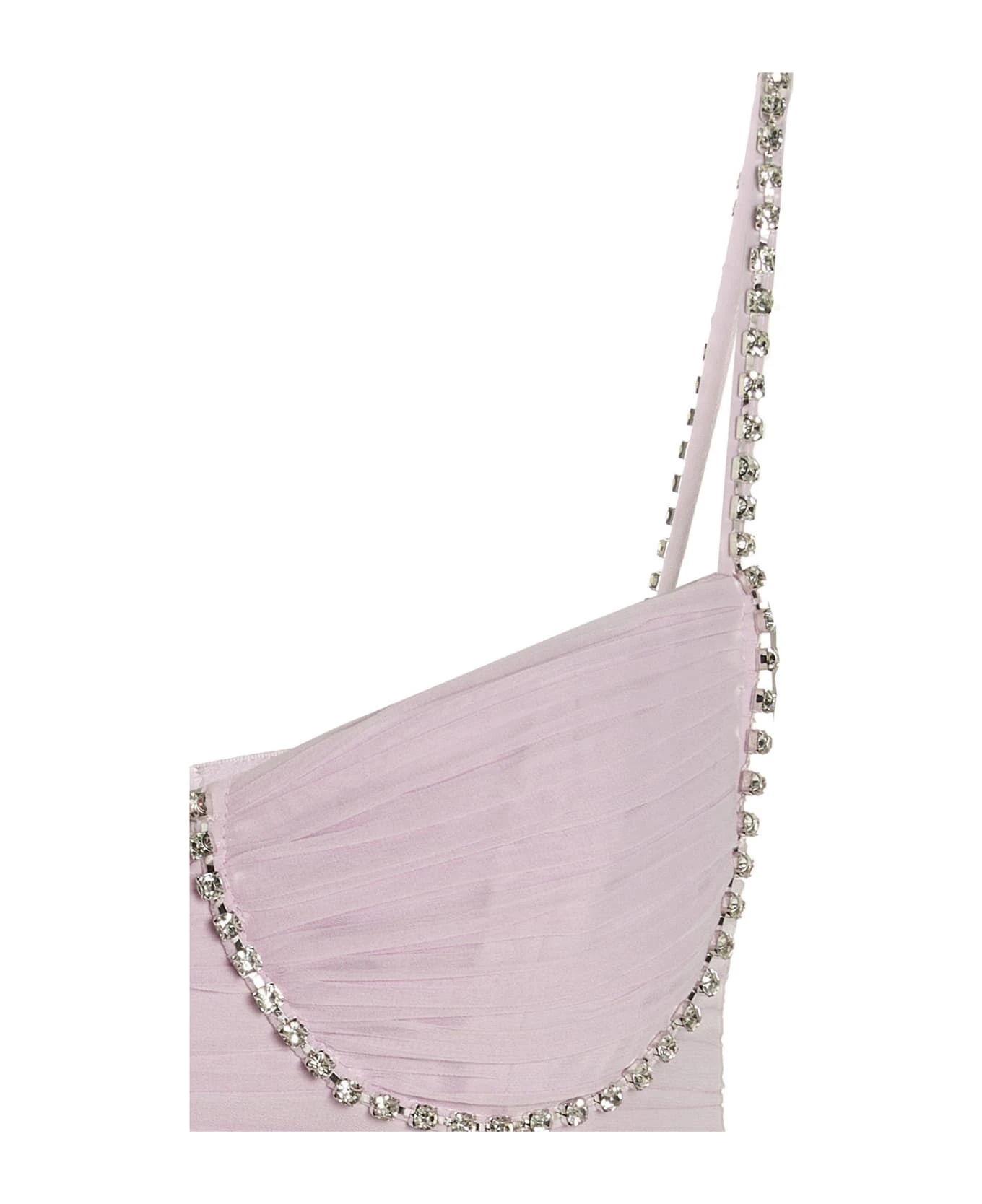 SELF PORTRAIT Top Chiffon Cristalli - Image 3