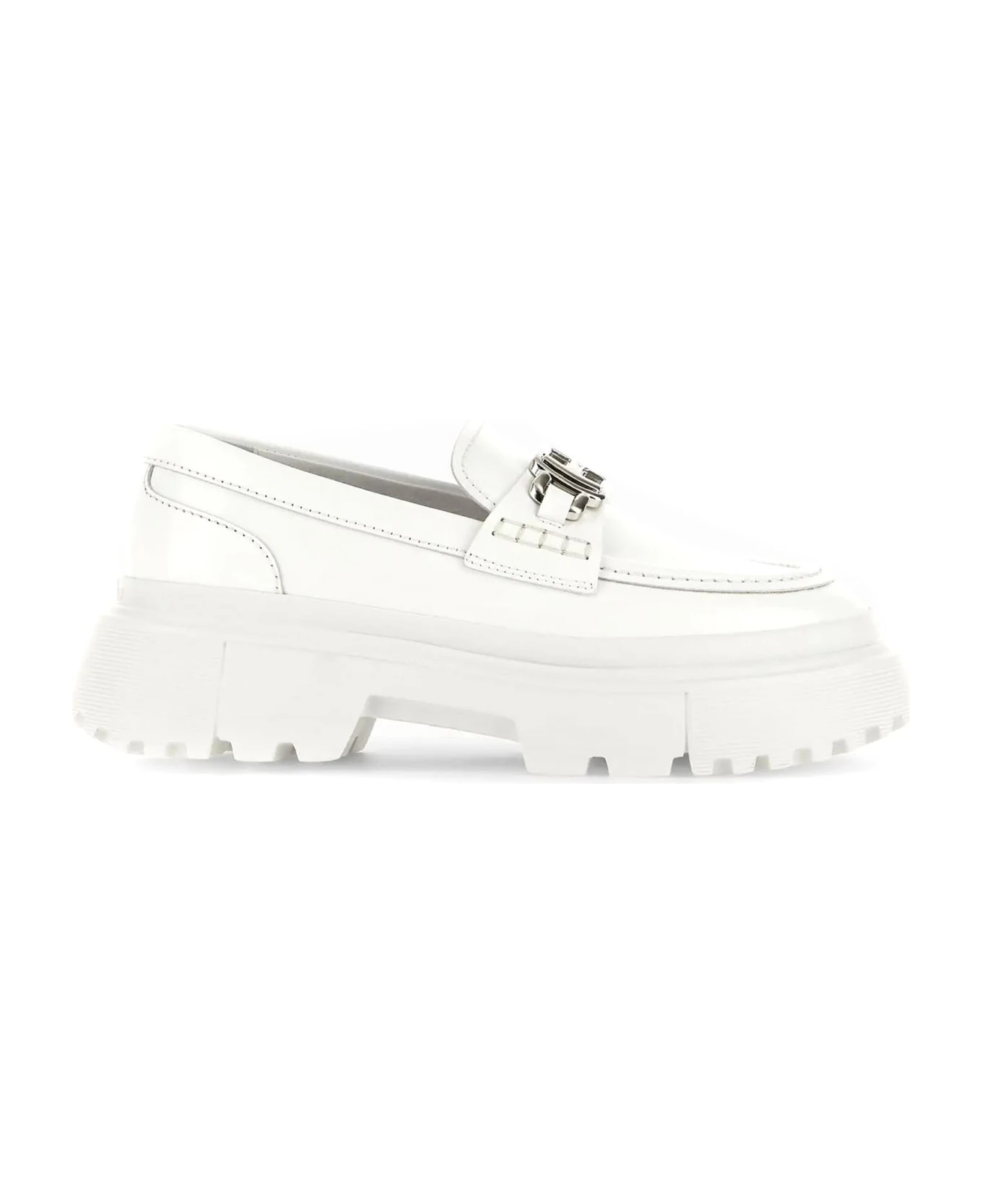 Hogan White H629 Loafer