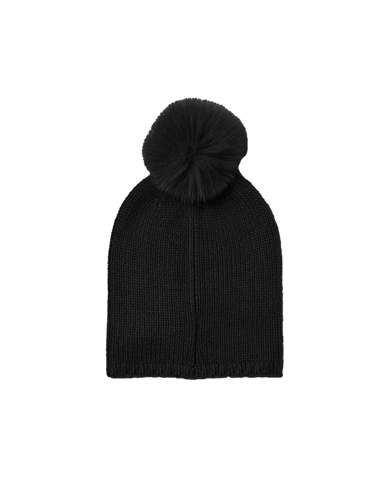 Max Mara Black Nazione Beanie - Image 2
