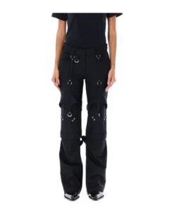 Off-White Wo Blend Cargo Zip Pants