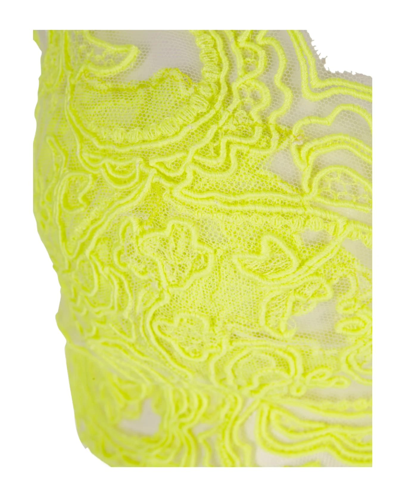 ERMANNO SCERVINO Lime Embroidered Brassiere - Image 3