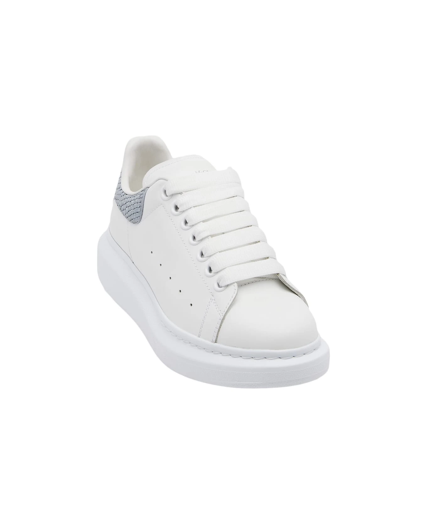 Alexander McQueen White And Ice Oversized Sneakers - Image 2