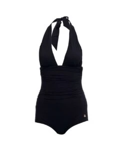 Dolce & Gabbana Black Swimsuit With Wide Neckline