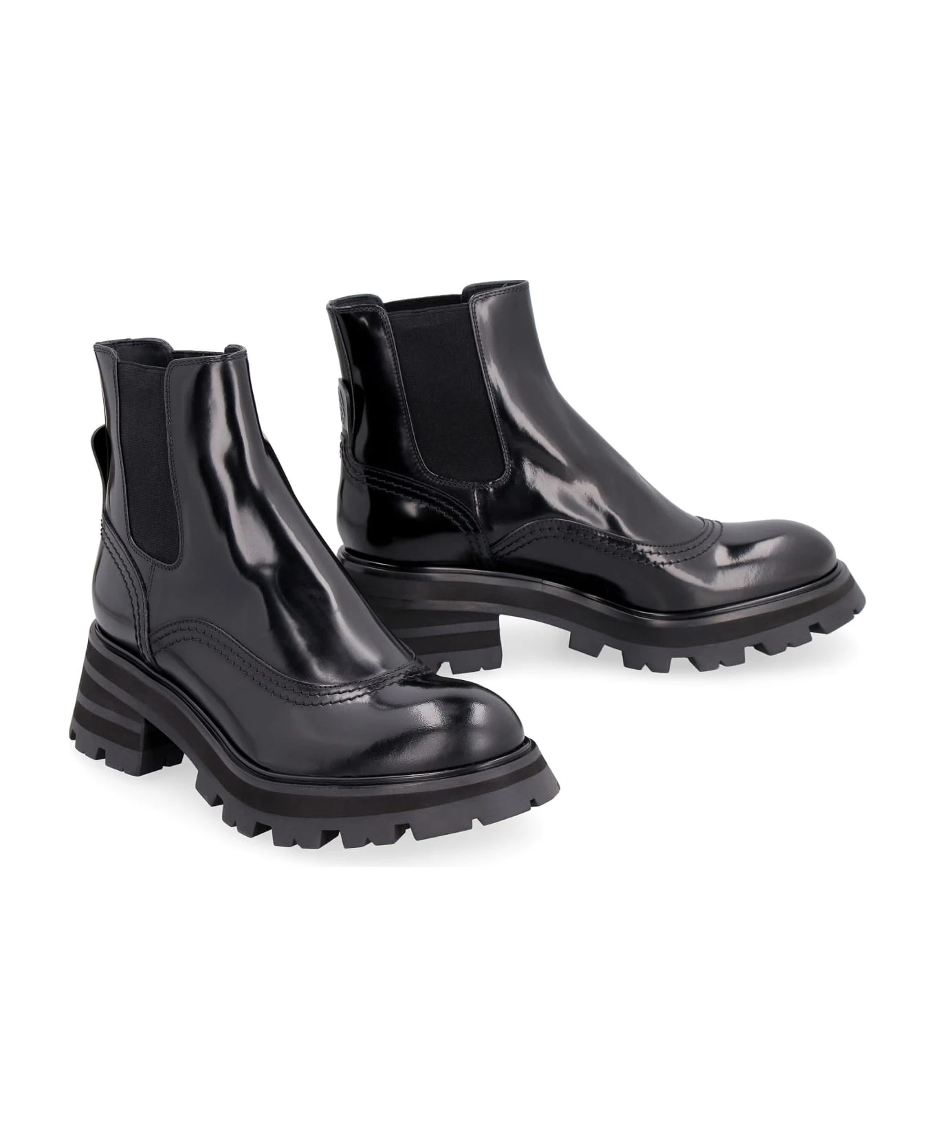 Alexander McQueen Wander Leather Chelsea Boots - Image 3