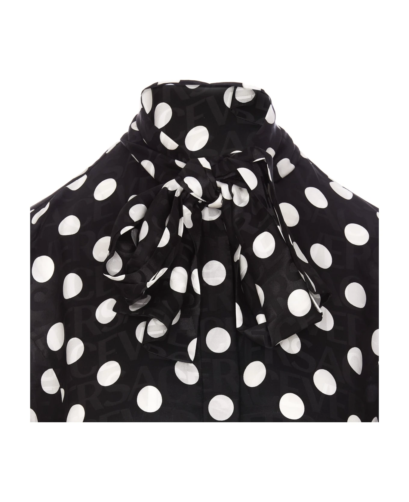 Versace Polka Dot Chemisier Dress - Image 4