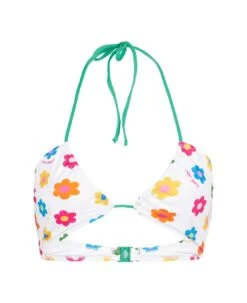 MC2 Saint Barth Daisy Print Bandeau Top