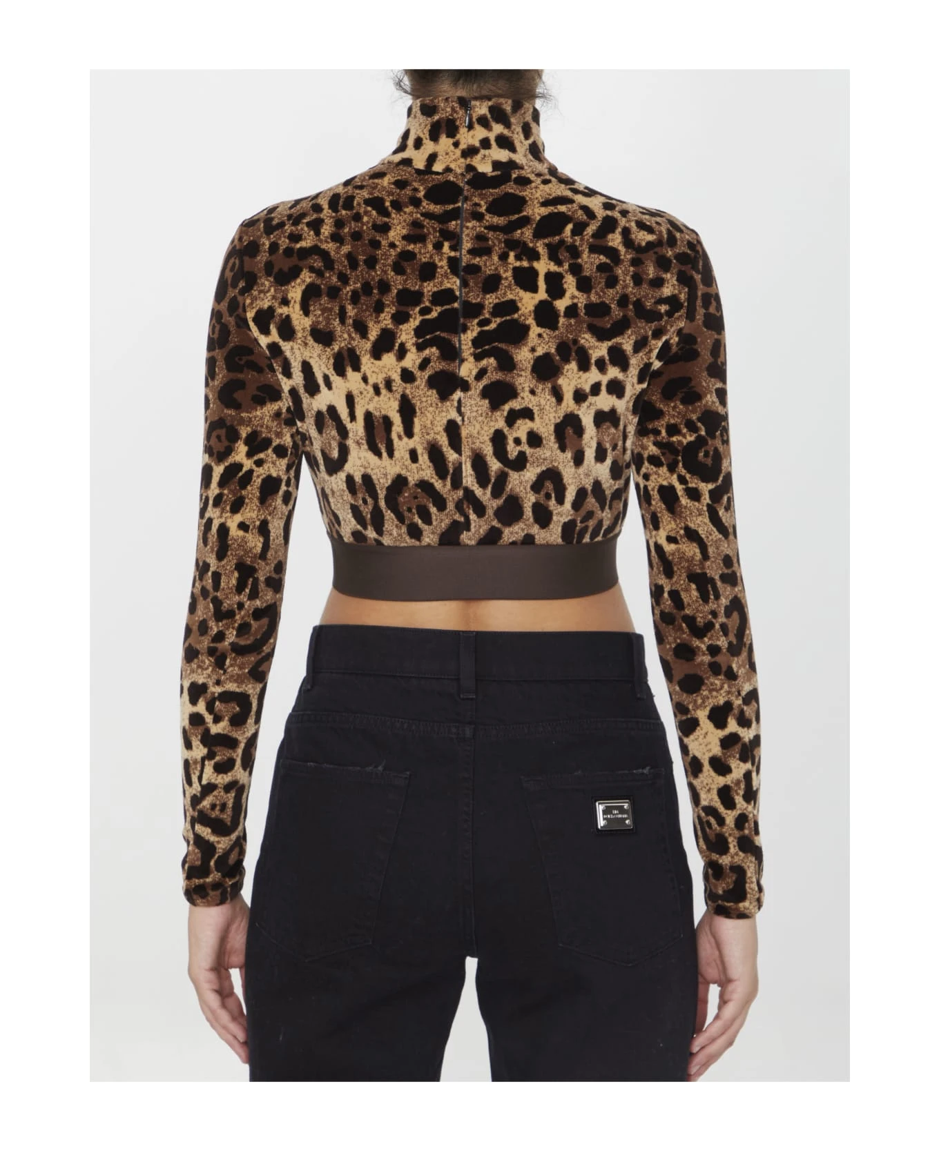 Dolce & Gabbana Leopard-print Crop Top - Image 4